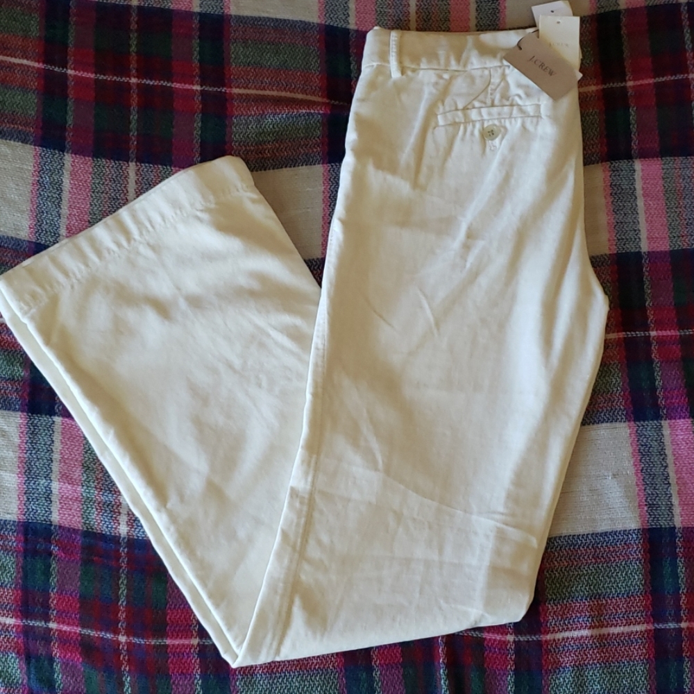 J. Crew City Fit Bootcut Velvet Pants